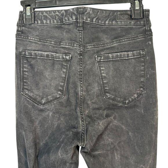 Sofia Black Distressed Skinny High Waisted Jeans Pants Rosa Curvy Ankle Size 4 - Picture 6 of 7